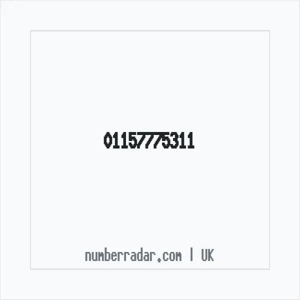 Reverse number check for +44 115 777 5311 — who called me?