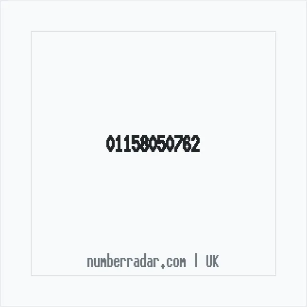 Reverse number check for +44 115 805 0762 — who called me?