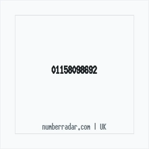 Reverse number check for +44 115 809 8692 — who called me?
