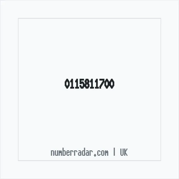 Reverse number check for +44 115811700 — who called me?