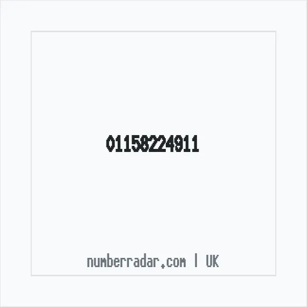 Reverse number check for +44 115 822 4911 — who called me?