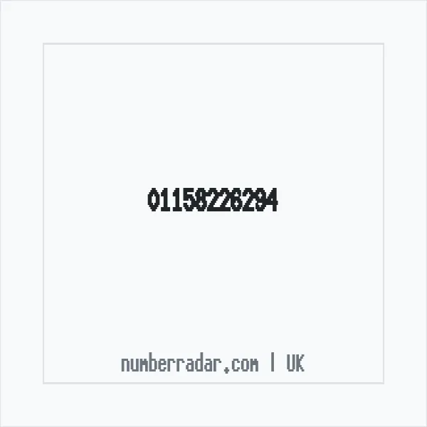 Reverse number check for +44 115 822 6294 — who called me?