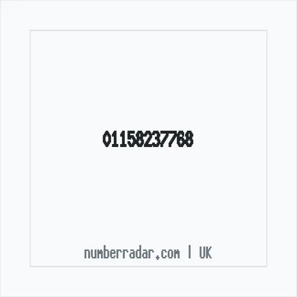 Reverse number check for +44 115 823 7768 — who called me?