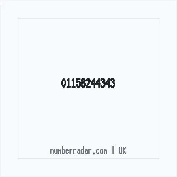 Reverse number check for +44 115 824 4343 — who called me?