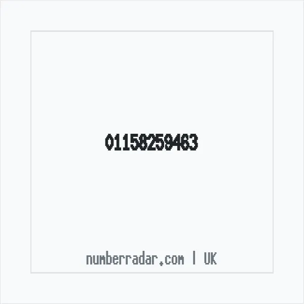 Reverse number check for +44 115 825 9463 — who called me?