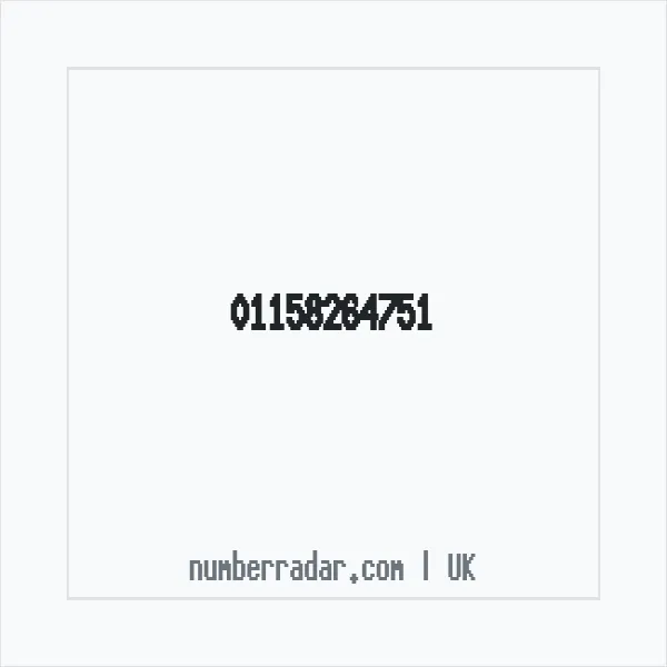 Reverse number check for +44 115 826 4751 — who called me?