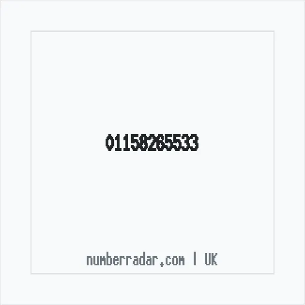 Reverse number check for +44 115 826 5533 — who called me?