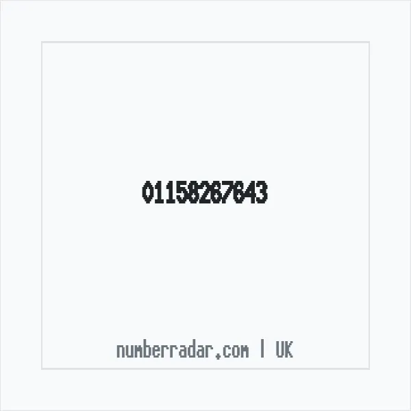 Reverse number check for +44 115 826 7643 — who called me?