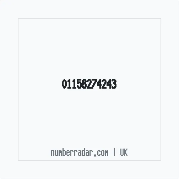 Reverse number check for +44 115 827 4243 — who called me?