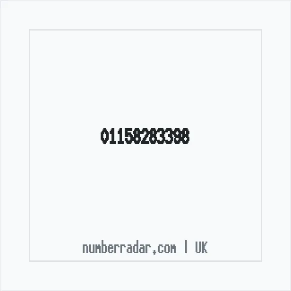 Reverse number check for +44 115 828 3398 — who called me?