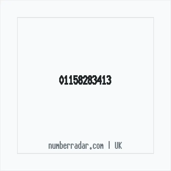 Reverse number check for +44 115 828 3413 — who called me?