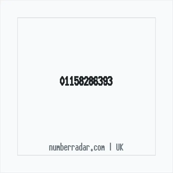 Reverse number check for +44 115 828 6393 — who called me?
