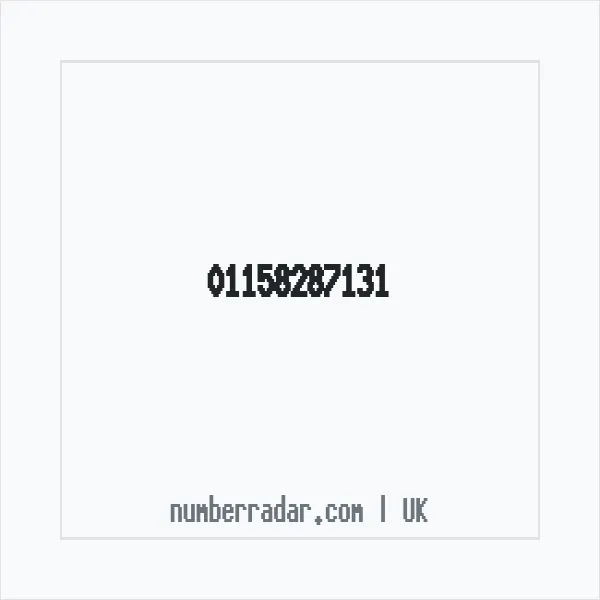Reverse number check for +44 115 828 7131 — who called me?