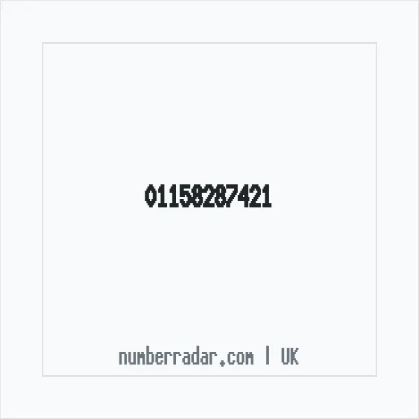 Reverse number check for +44 115 828 7421 — who called me?