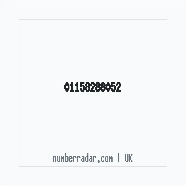 Reverse number check for +44 115 828 8052 — who called me?