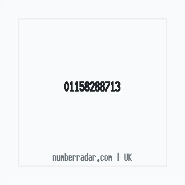 Reverse number check for +44 115 828 8713 — who called me?