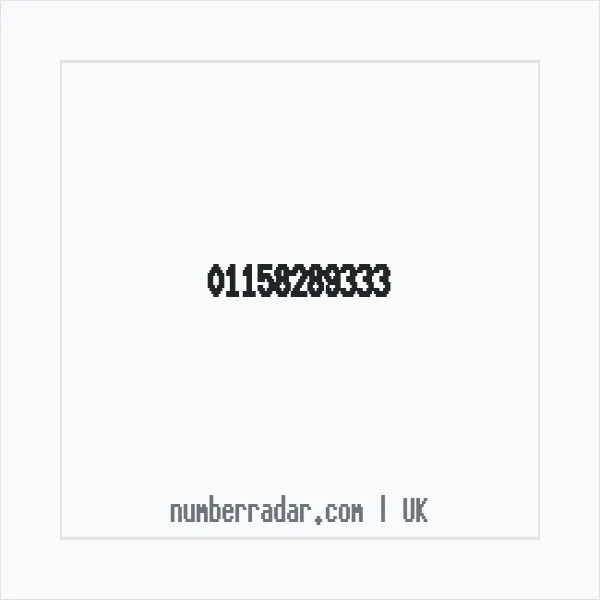 Reverse number check for +44 115 828 9333 — who called me?