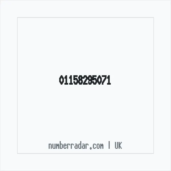 Reverse number check for +44 115 829 5071 — who called me?