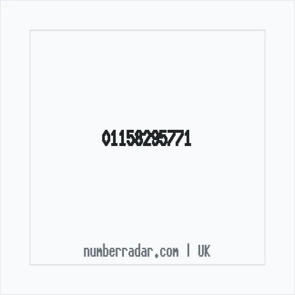 Reverse number check for +44 115 829 5771 — who called me?