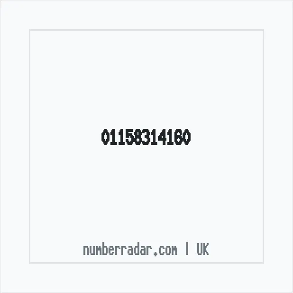 Reverse number check for +44 115 831 4160 — who called me?
