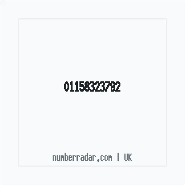Reverse number check for +44 115 832 3792 — who called me?