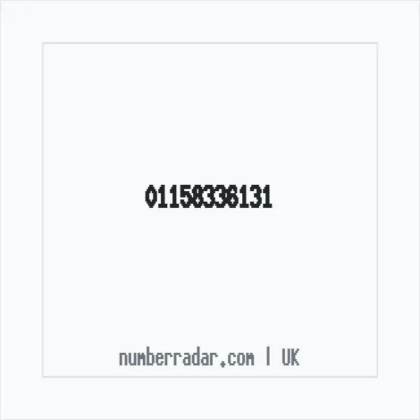 Reverse number check for +44 115 833 6131 — who called me?