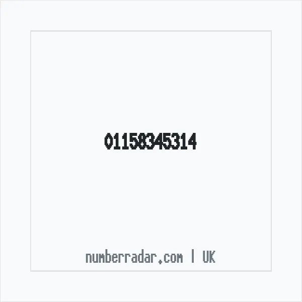 Reverse number check for +44 115 834 5314 — who called me?