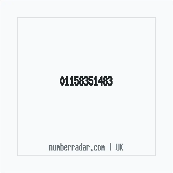 Reverse number check for +44 115 835 1483 — who called me?