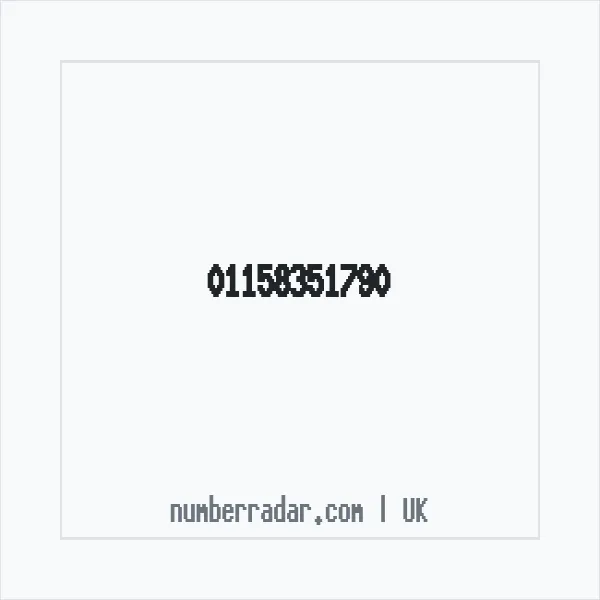 Reverse number check for +44 115 835 1790 — who called me?