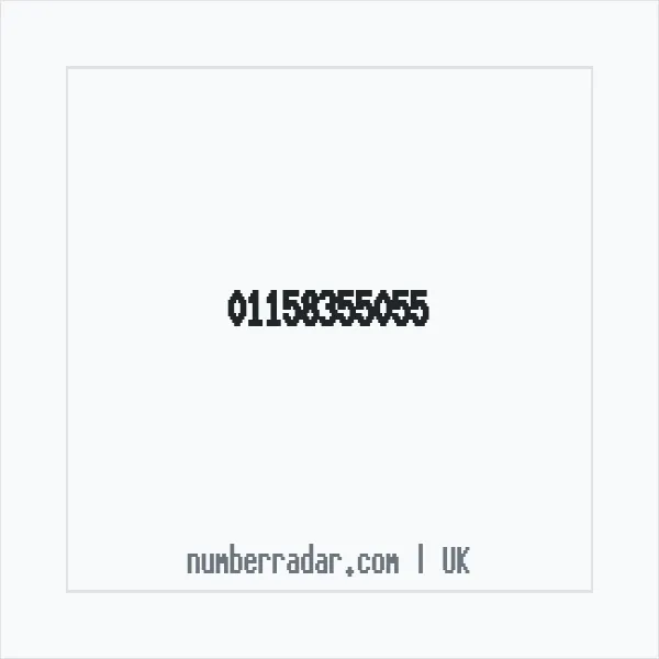 Reverse number check for +44 115 835 5055 — who called me?