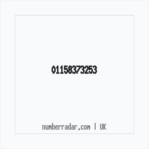 Reverse number check for +44 115 837 3253 — who called me?