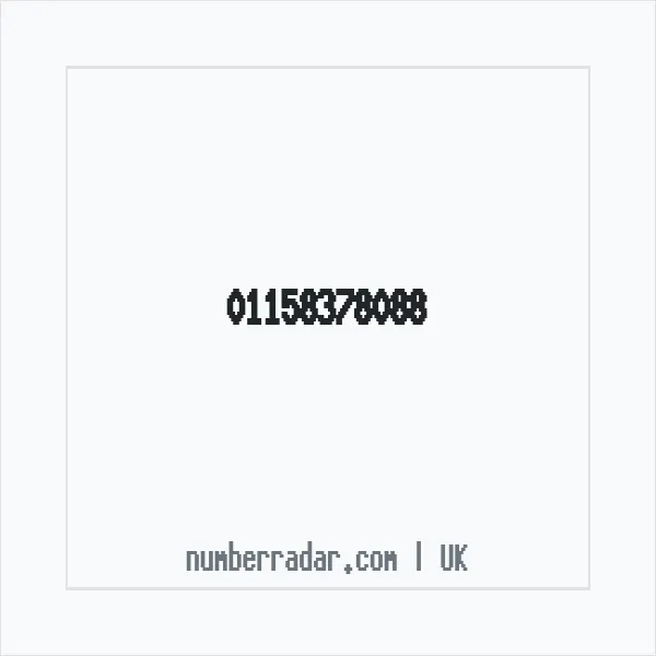 Reverse number check for +44 115 837 8088 — who called me?