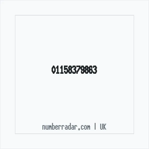 Reverse number check for +44 115 837 9863 — who called me?