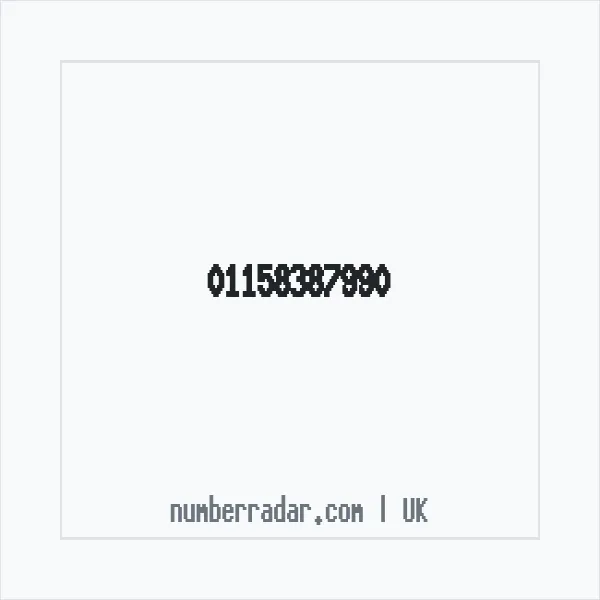 Reverse number check for +44 115 838 7990 — who called me?