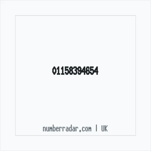 Reverse number check for +44 115 839 4654 — who called me?