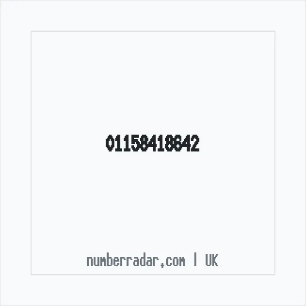 Reverse number check for +44 115 841 8642 — who called me?