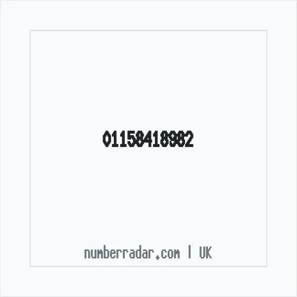 Reverse number check for +44 115 841 8982 — who called me?