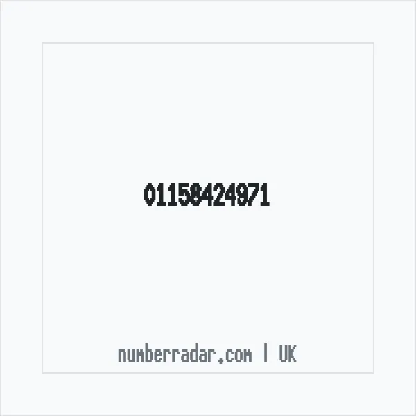 Reverse number check for +44 115 842 4971 — who called me?