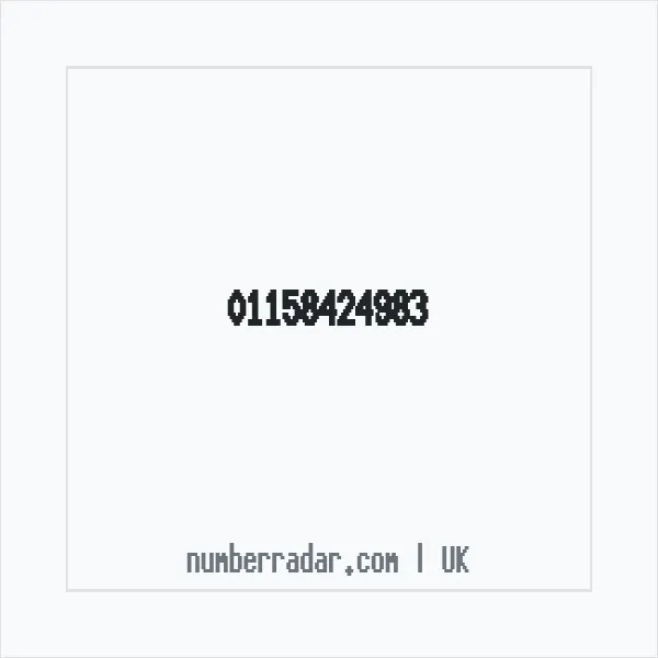 Reverse number check for +44 115 842 4983 — who called me?