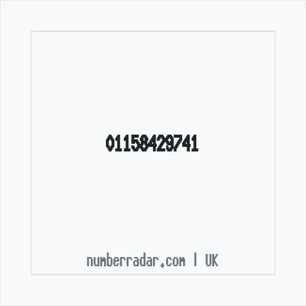 Reverse number check for +44 115 842 9741 — who called me?