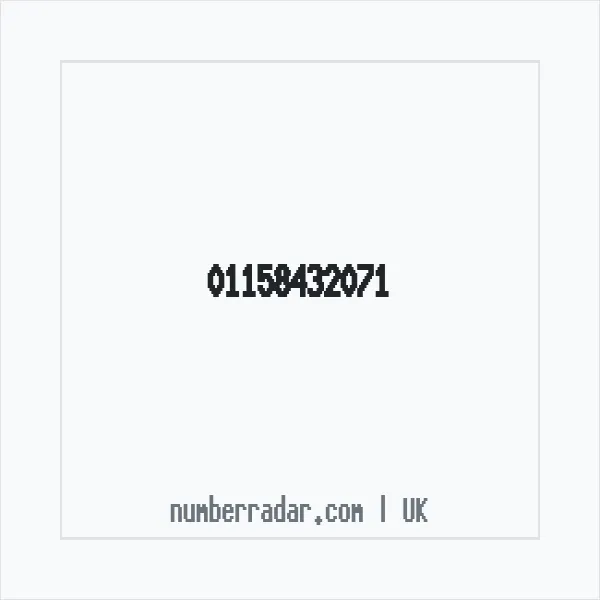 Reverse number check for +44 115 843 2071 — who called me?