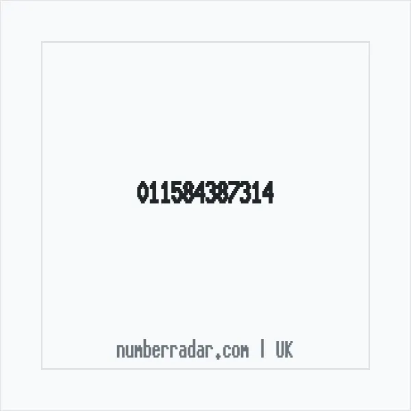 Reverse number check for +44 (1158) 438-731 — who called me?