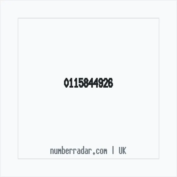 Reverse number check for +44 115844926 — who called me?