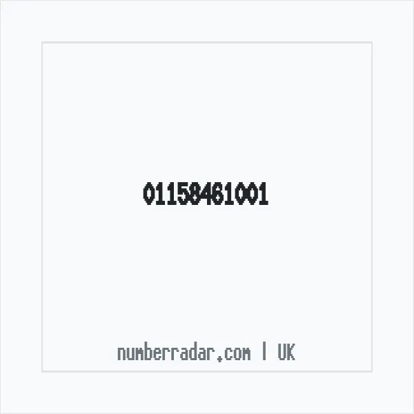 Reverse number check for +44 115 846 1001 — who called me?