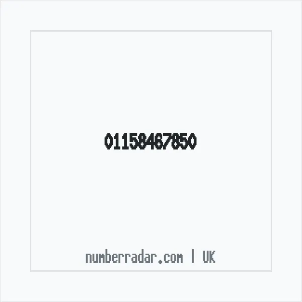 Reverse number check for +44 115 846 7850 — who called me?