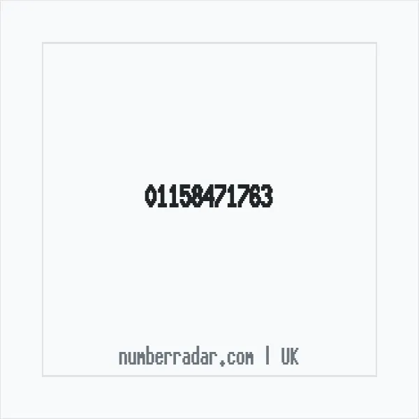 Reverse number check for +44 115 847 1763 — who called me?