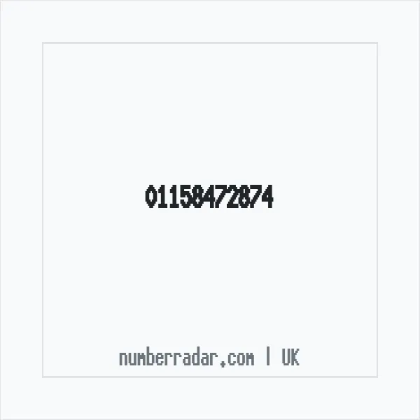 Reverse number check for +44 115 847 2874 — who called me?