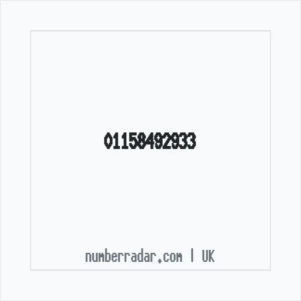 Reverse number check for +44 115 849 2933 — who called me?