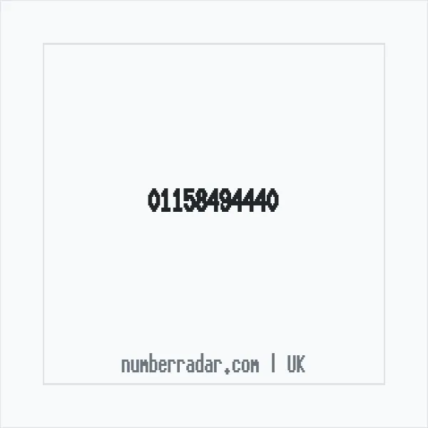 Reverse number check for +44 115 849 4440 — who called me?