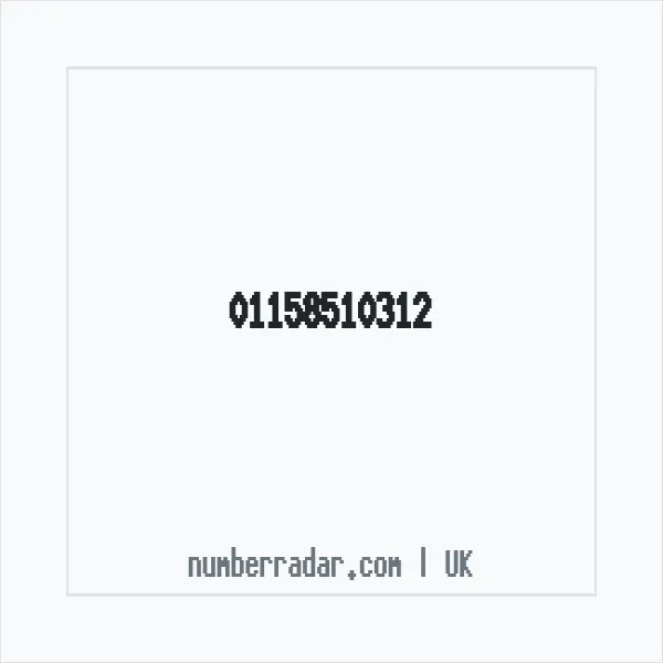 Reverse number check for +44 115 851 0312 — who called me?